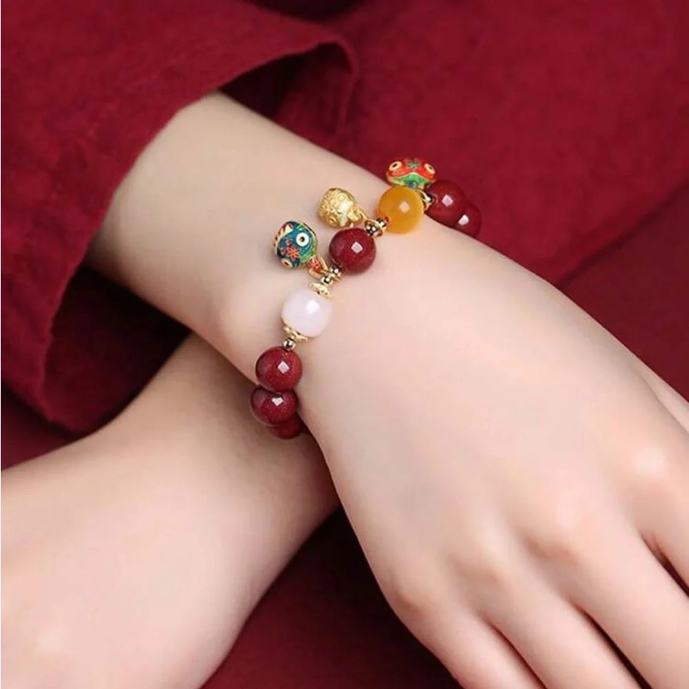 Gold Swallowing Beast Family Bracelet
